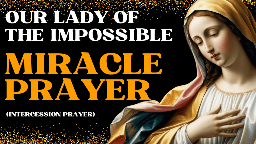 Powerful prayer for impossible situations image